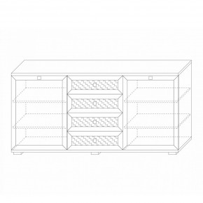 Комодино (фасады глухие) Парма Нео в Советском - sovetskiy.mebel24.online | фото 5