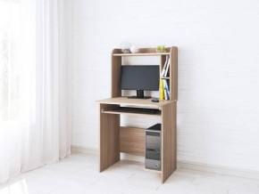 Компьютерный стол Грета-1 ясень шимо/дуб сонома в Советском - sovetskiy.mebel24.online | фото