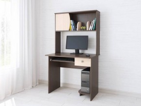 Компьютерный стол Грета-4 венге/дуб молочный в Советском - sovetskiy.mebel24.online | фото