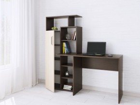 Компьютерный Стол Квартет-7 Дуб молочный/Венге в Советском - sovetskiy.mebel24.online | фото