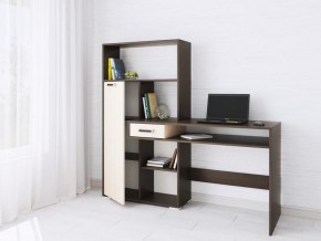 Компьютерный стол Квартет-8 венге/дуб молочный в Советском - sovetskiy.mebel24.online | фото