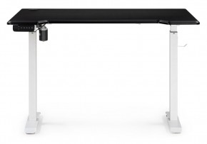 Компьютерный стол Маркос с механизмом подъема 120х75х75 черная шагрень / белый в Советском - sovetskiy.mebel24.online | фото 4