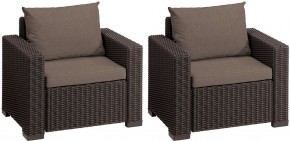 Комплект кресел Калифорния (California chair) коричневые в Советском - sovetskiy.mebel24.online | фото 2