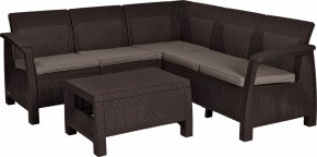 Комплект мебели угловой Корфу Релакс Сет (CORFU II RELAX SET) коричневый в Советском - sovetskiy.mebel24.online | фото 2
