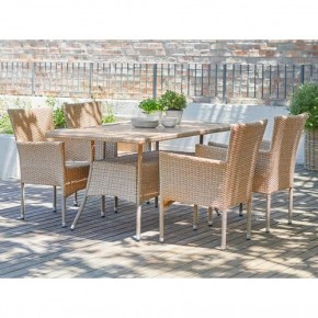 Комплект плетеной мебели AM-196/T196 Beige 4Pcs (4+1) в Советском - sovetskiy.mebel24.online | фото 2