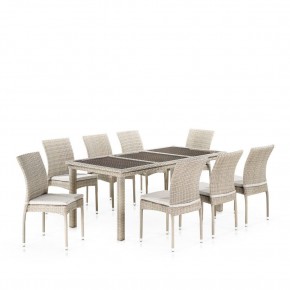 Комплект плетеной мебели T365/Y380C-W85 Latte (8+1) + подушки в Советском - sovetskiy.mebel24.online | фото 1
