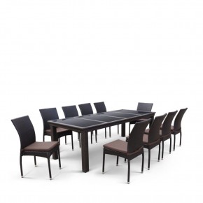 Комплект плетеной мебели T438/Y380A-W53 Brown (10+1) в Советском - sovetskiy.mebel24.online | фото 2
