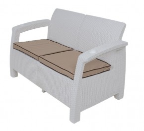Комплект уличной мебели Yalta Premium Terrace Set (Ялта) белый (+подушки под спину) в Советском - sovetskiy.mebel24.online | фото 2