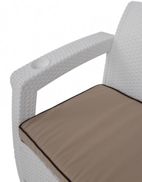 Комплект уличной мебели Yalta Premium Terrace Set (Ялта) белый (+подушки под спину) в Советском - sovetskiy.mebel24.online | фото 5