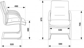 Кресло Бюрократ T-9927SL-LOW-V/BLACK в Советском - sovetskiy.mebel24.online | фото 4