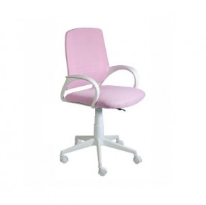 Кресло Ирис White сетка/ткань розовая в Советском - sovetskiy.mebel24.online | фото