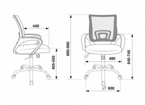 Кресло компьютерное CH-695N/SL/DG/TW-11 в Советском - sovetskiy.mebel24.online | фото 6