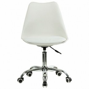 Кресло стул BRABIX "Eames MG-310 CH", хром, пластик белый, экокожа белая, 532923 в Советском - sovetskiy.mebel24.online | фото 1