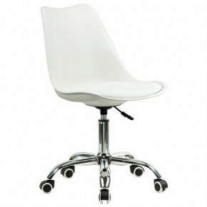 Кресло стул BRABIX "Eames MG-310 CH", хром, пластик белый, экокожа белая, 532923 в Советском - sovetskiy.mebel24.online | фото 2