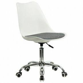 Кресло стул BRABIX "Eames MG-310 CH", хром, пластик белый, ткань серая, 532924 в Советском - sovetskiy.mebel24.online | фото 2