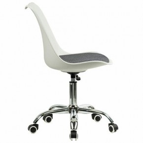 Кресло стул BRABIX "Eames MG-310 CH", хром, пластик белый, ткань серая, 532924 в Советском - sovetskiy.mebel24.online | фото 3