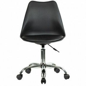 Кресло стул BRABIX "Eames MG-310 CH", хром, пластик черный, экокожа черная, 532925 в Советском - sovetskiy.mebel24.online | фото 1