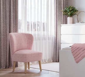 Кресло Унельма светло-розовый, ткань рогожка в Советском - sovetskiy.mebel24.online | фото 3