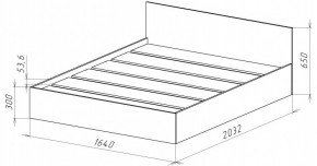 НИЦЦА-14 Кровать 1600 с настилом ЛДСП (НЦ.14) в Советском - sovetskiy.mebel24.online | фото 3