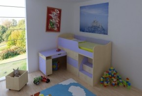Кровать-чердак Малыш (большой) 800*1800 в Советском - sovetskiy.mebel24.online | фото 26
