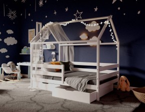 Кровать-домик 80*190 Белый в Советском - sovetskiy.mebel24.online | фото