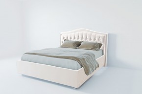 Кровать Калининград с ПМ 800 (экокожа белая) в Советском - sovetskiy.mebel24.online | фото 2