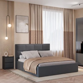 Кровать Линда КР-16 (Графит) 1600 в Советском - sovetskiy.mebel24.online | фото 2