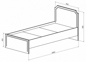 Кровать односпальная ДримСтар ДС-50 в Советском - sovetskiy.mebel24.online | фото 3