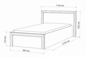 Кровать односпальная Нобиле Кр-90 в Советском - sovetskiy.mebel24.online | фото 2