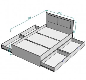 Кровать Ольга L37 (1200) 4 ящика в Советском - sovetskiy.mebel24.online | фото 2