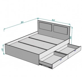 Кровать Ольга L39 (1600) 2 ящика в Советском - sovetskiy.mebel24.online | фото 2