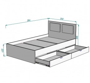 Кровать Ольга L45 (1200) 2 ящика в Советском - sovetskiy.mebel24.online | фото 2