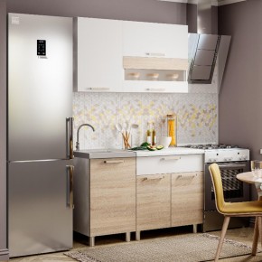 Кухня Айсбери 1.2 м (Белый/Дуб Сонома) в Советском - sovetskiy.mebel24.online | фото