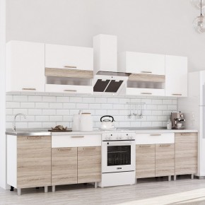 Кухня Айсбери 2.4 м (Белый/Дуб Сонома) в Советском - sovetskiy.mebel24.online | фото