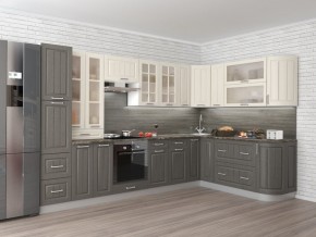 Кухня модульная Луксор серый-белый в Советском - sovetskiy.mebel24.online | фото 2