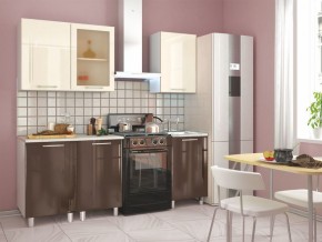 Кухня Танго модульная шоколад-ваниль в Советском - sovetskiy.mebel24.online | фото 2