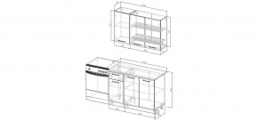 Кухонный гарнитур Антик 1200 (Стол. 38мм) в Советском - sovetskiy.mebel24.online | фото 2
