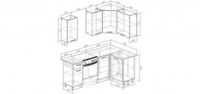 Кухонный гарнитур Антик 2000*1200 (Стол. 38мм) в Советском - sovetskiy.mebel24.online | фото 2