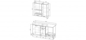 Кухонный гарнитур Белый Глянец 1600 h950 (Стол. 26мм) в Советском - sovetskiy.mebel24.online | фото 2