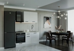 Кухонный гарнитур Белый Глянец 1600 (Стол. 38мм) в Советском - sovetskiy.mebel24.online | фото