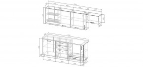 Кухонный гарнитур Белый Глянец 2550 (Стол. 26мм) в Советском - sovetskiy.mebel24.online | фото 2