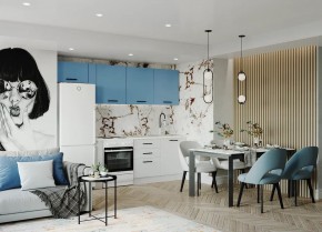 Кухонный гарнитур Капри 2550 (Стол. 38мм) в Советском - sovetskiy.mebel24.online | фото