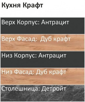 Кухонный гарнитур Крафт 2200 (Стол. 26мм) в Советском - sovetskiy.mebel24.online | фото 3