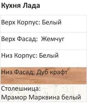 Кухонный гарнитур Лада 1000 (Стол. 38мм) в Советском - sovetskiy.mebel24.online | фото 3