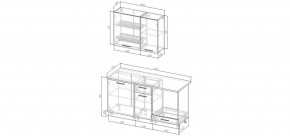 Кухонный гарнитур Меренга 1600  (Стол. 38мм) в Советском - sovetskiy.mebel24.online | фото 2