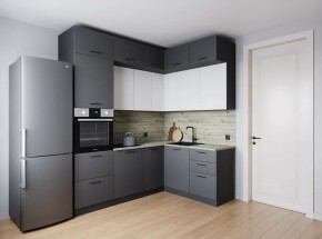 Кухонный гарнитур Меренга 2200*1700 (Стол. 38мм) в Советском - sovetskiy.mebel24.online | фото