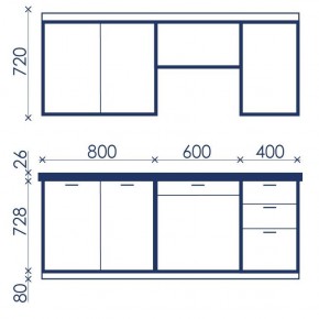 Кухонный гарнитур Ольвия-6 (1.8м) в Советском - sovetskiy.mebel24.online | фото 4