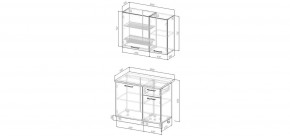 Кухонный гарнитур Смоки 1000 (Стол. 38мм) в Советском - sovetskiy.mebel24.online | фото 3