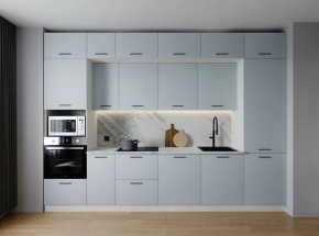 Кухонный гарнитур Смоки 3400 (Стол. 26мм) в Советском - sovetskiy.mebel24.online | фото