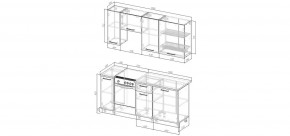 Кухонный гарнитур Старое Дерево 1800 (Стол. 38мм) в Советском - sovetskiy.mebel24.online | фото 2